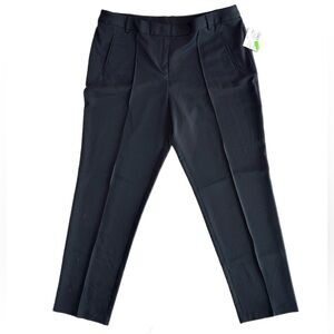 Apostrophe Black Flat-Front Dress Pants